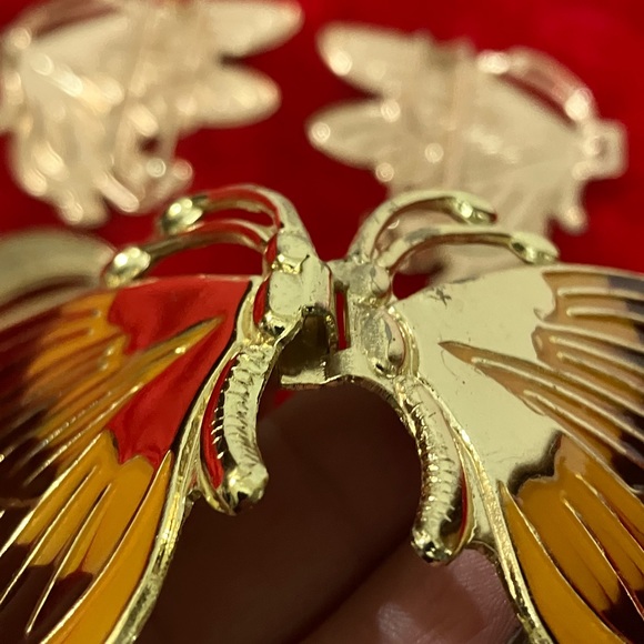 Lot of 3 Vintage Interlocking Belt Buckles Butterflies and Design - Picture 8 of 15